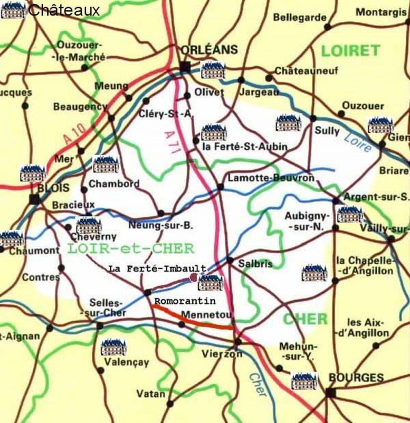 Sologne carte : une région magnifique à ne pas manquer !